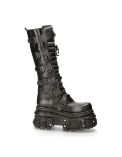 HIGH BOOT BLACK IMPERFECT M-272-C38