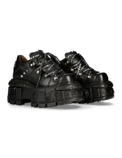 SHOE BLACK IMPERFECT WITH LACES M-TANK120NSHLACE-S1
