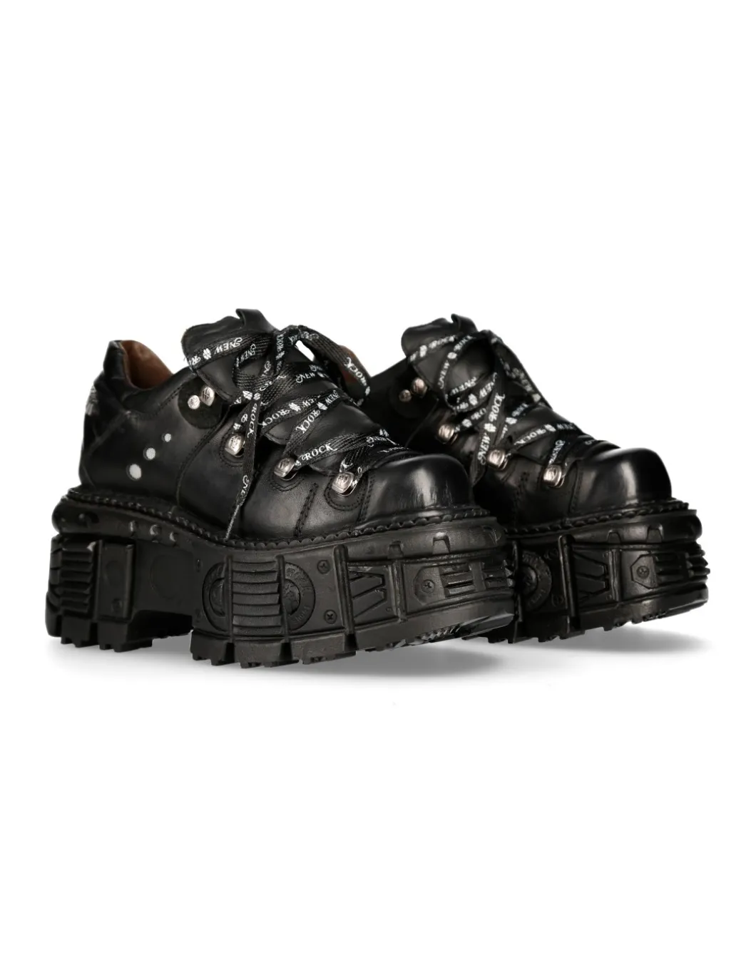 SHOE BLACK IMPERFECT WITH LACES M-TANK120NSHLACE-S1