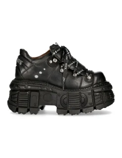SHOE BLACK IMPERFECT WITH LACES M-TANK120NSHLACE-S1
