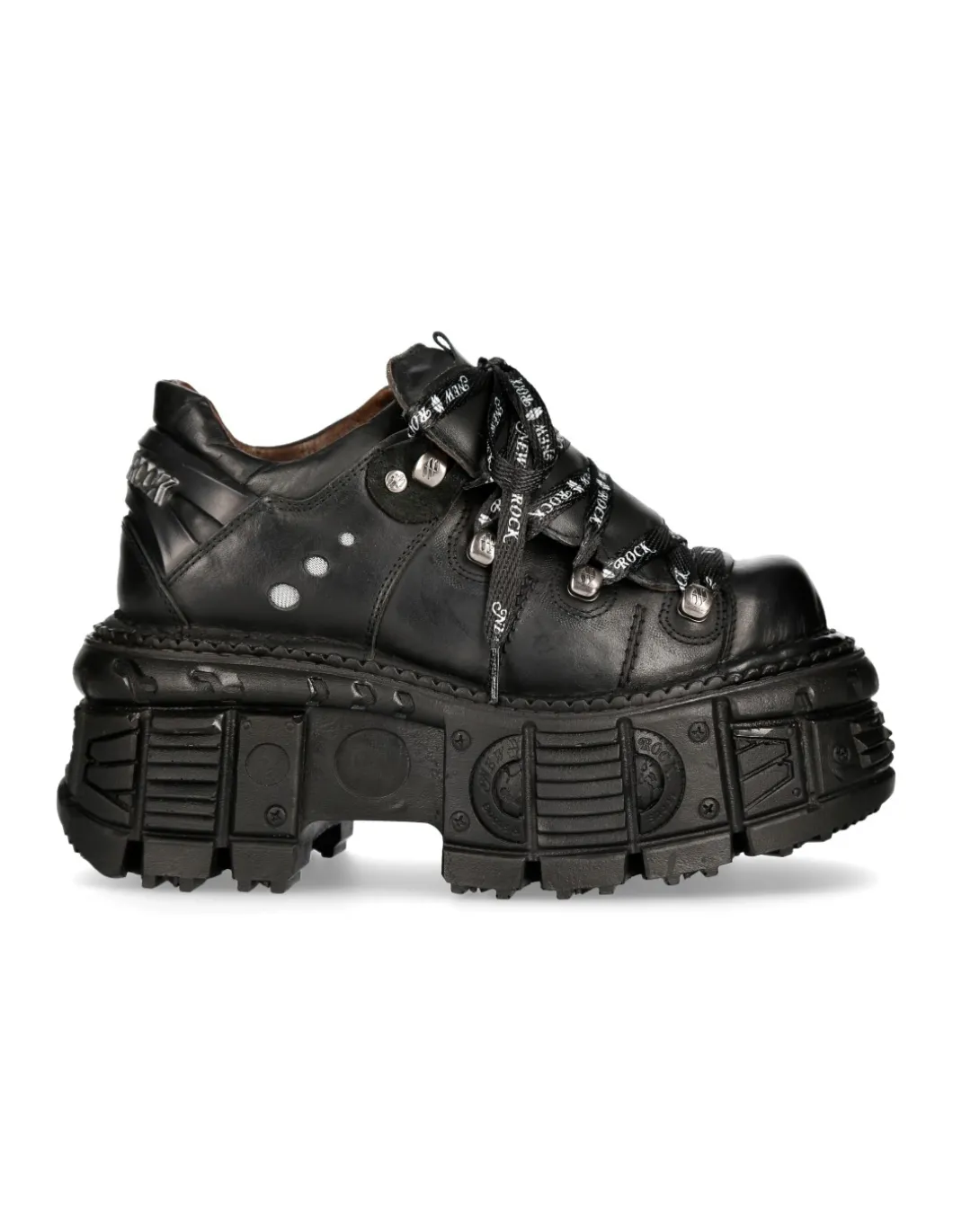 SHOE BLACK IMPERFECT WITH LACES M-TANK120NSHLACE-S1