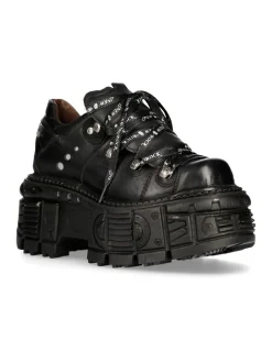 SHOE BLACK IMPERFECT WITH LACES M-TANK120NSHLACE-S1