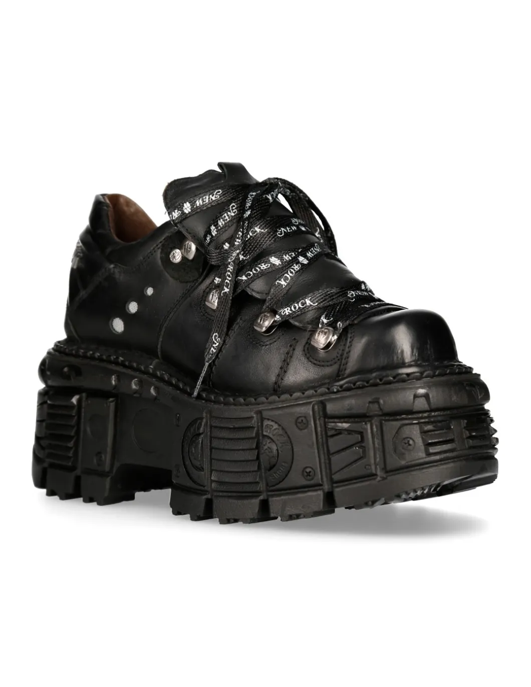 SHOE BLACK IMPERFECT WITH LACES M-TANK120NSHLACE-S1