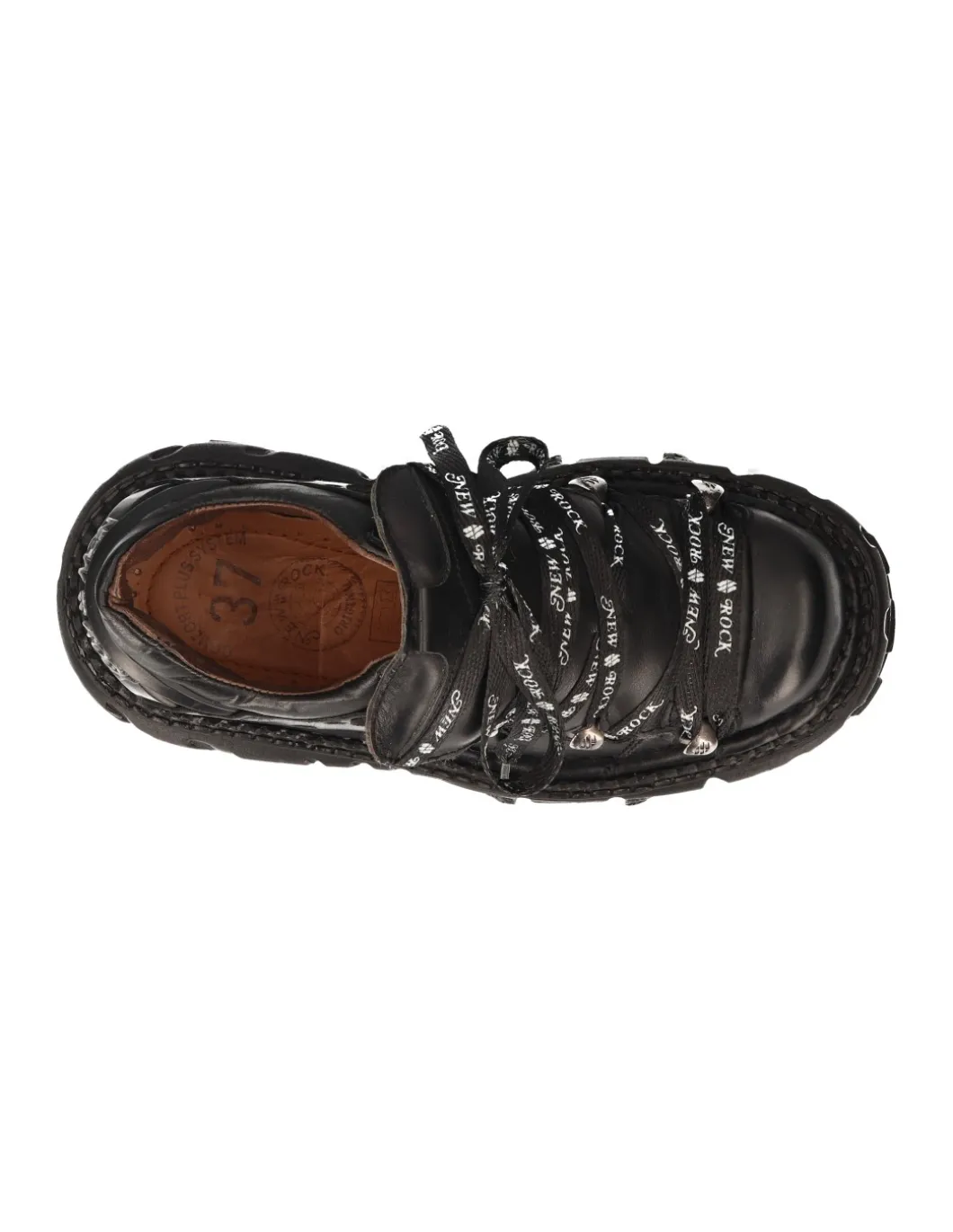 SHOE BLACK IMPERFECT WITH LACES M-TANK120NSHLACE-S1