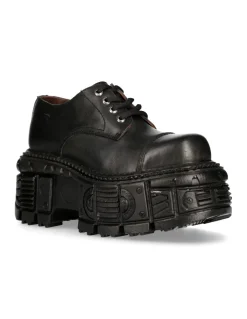 SHOE BLACK IMPERFECT WITH LACES M-TANKMILI003-S1