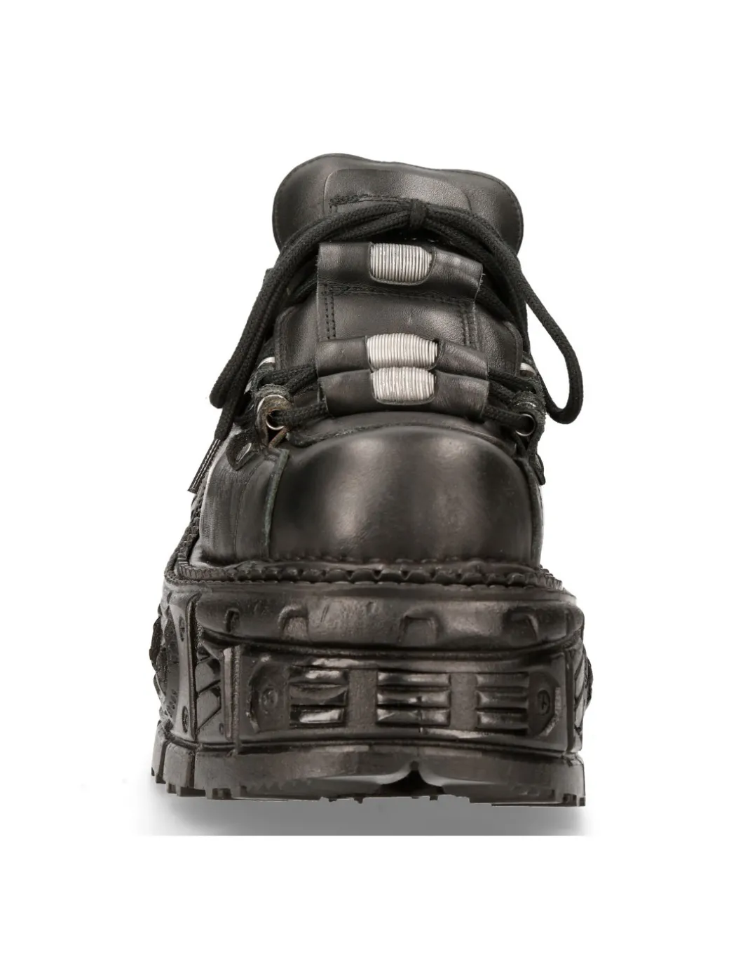 SHOE BLACK IMPERFECT WITH LACES M-233-C4