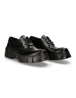 SHOE BLACK TOWER WITH LACES M-WALL042-S1