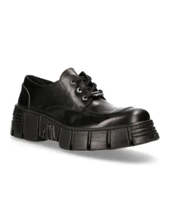 SHOE BLACK TOWER WITH LACES M-WALL042-S1