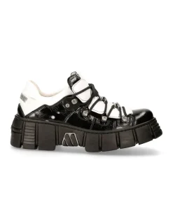 SHOE BLACK TOWER WITH LACES M-WALL120N-S2