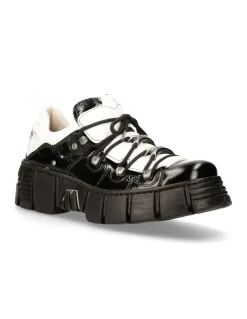 SHOE BLACK TOWER WITH LACES M-WALL120N-S2